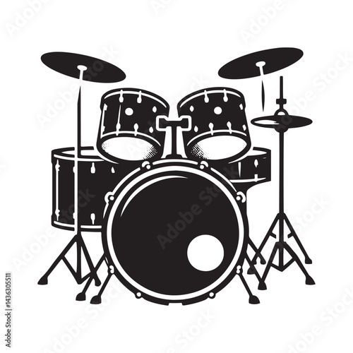 Heartbeat of Rhythm: A Powerful Collection of Bass Drum Vector Silhouettes Showcasing the Bold Shape, Deep Resonance, and Energetic Spirit of This Iconic Percussion Instrument.