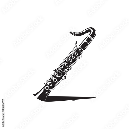 Deep Voices of Woodwind: A Captivating Collection of Bassoon Vector Silhouettes Showcasing the Unique Shape, Rich Tones, and Classical Charm of This Timeless Musical Instrument.