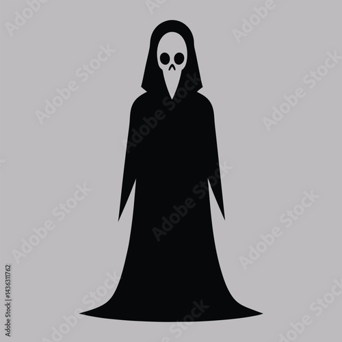 vector illustration of a scary ghost
