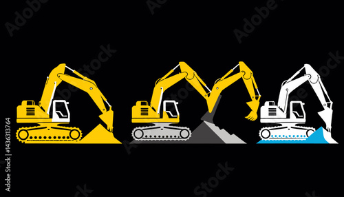 Construction_Equipment_Excavators_Illustration_of_Heavy_Machinery_Used_in_Mining_and_Building_Projects_Featuring_Yellow_Grey_and_White_Digger_Machines