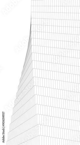 Architecture building. Design 3d background