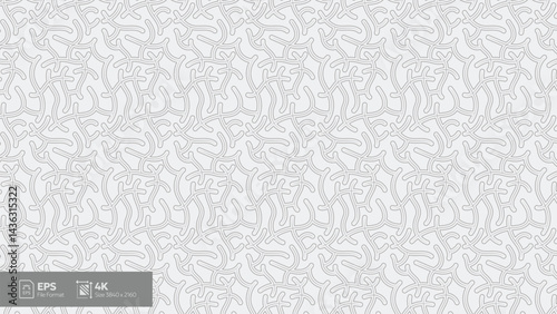 abstract geometric line art pattern on white background