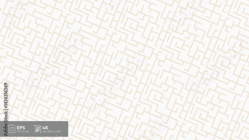 abstract geometric line art pattern on white background