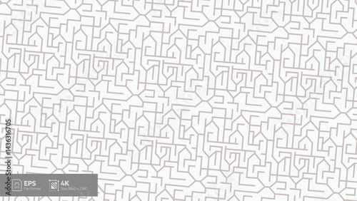 abstract geometric line art pattern on white background
