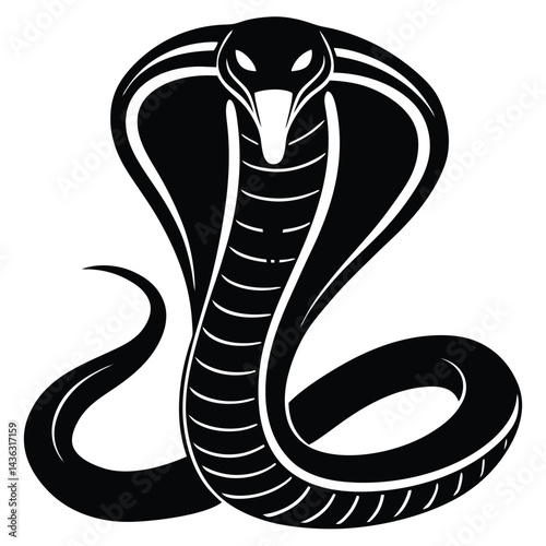 Snake silhouette, Snake icon vector illustration