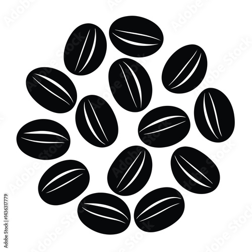 coffee beans vector illustration