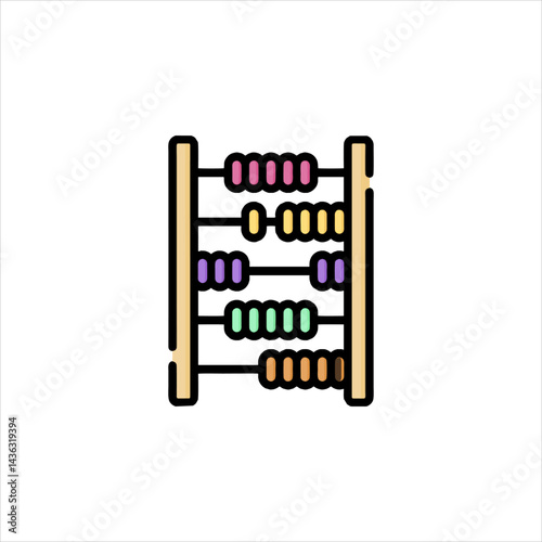 abacus icon vector illustration