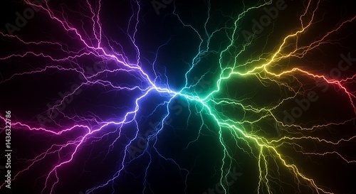 Prismatic Discharge AI Generated