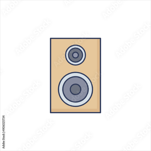 speakers isolated on white