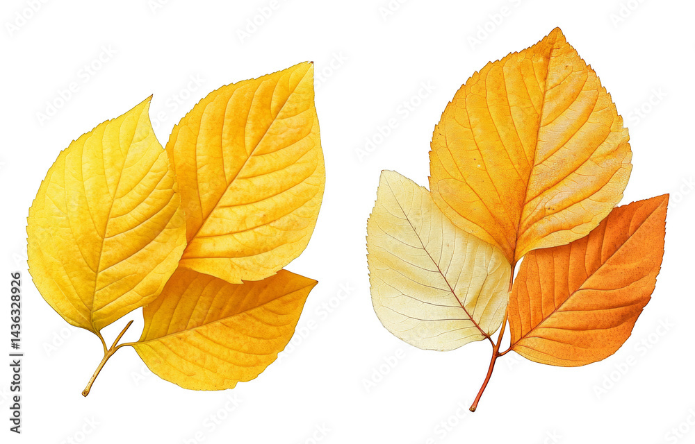 Fototapeta premium Autumn Leaves Illustration