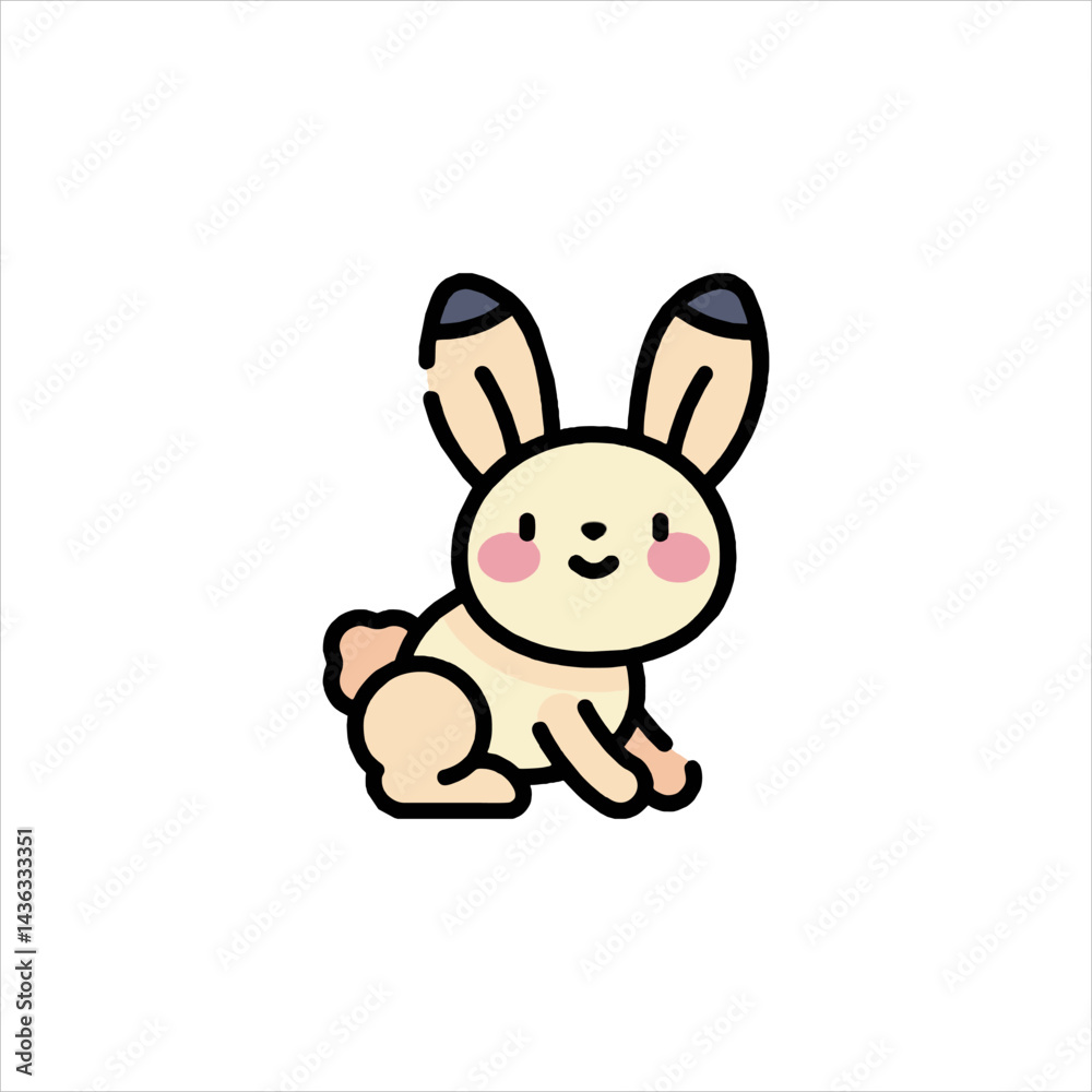 vector illustration of a rabbit vector illustration of a rabbit