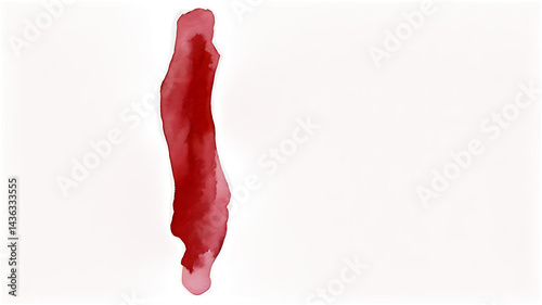 Modern Minimalist Watercolor Art: Red Tones & Abstract Expression for Unique Wall Decor
