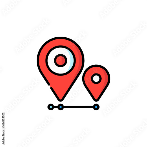 map pointer with pin