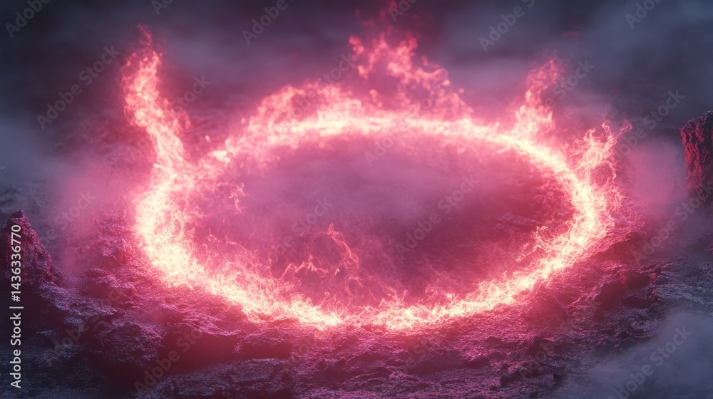 Fiery Ring of Enchantment: A Digital Fantasy Landscape Fiery Ring of Enchantment: A Digital Fantasy Landscape