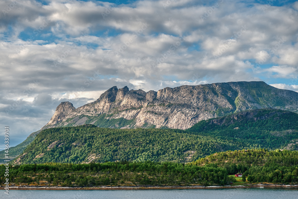 Landscapes of Ulsvag, the Hamadoy community, Norland, Norway