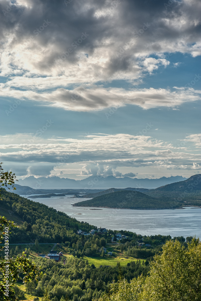 Landscapes of Ulsvag, the Hamadoy community, Norland, Norway