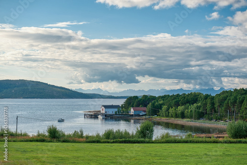 Landscapes of Ulsvag, the Hamadoy community, Norland, Norway