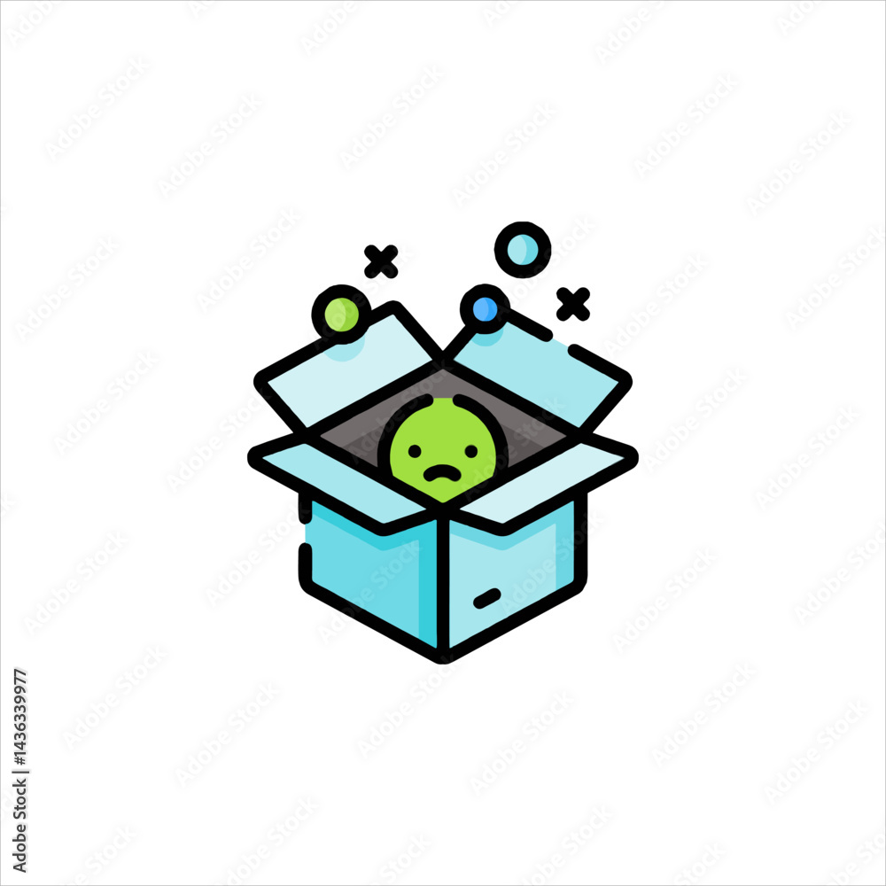 Obraz premium black and white robot