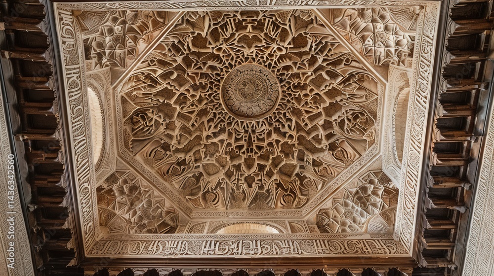 Obraz premium Alhambra Palace: A Majestic Marvel of Islamic Architecture and Historical Splendor