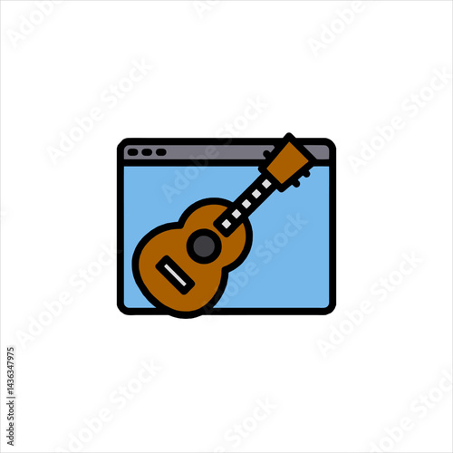 key with guitar