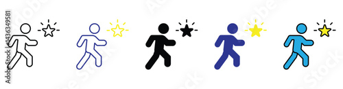 outline icons related to motivation. Linear icon collection. Editable stroke. Vector illustration