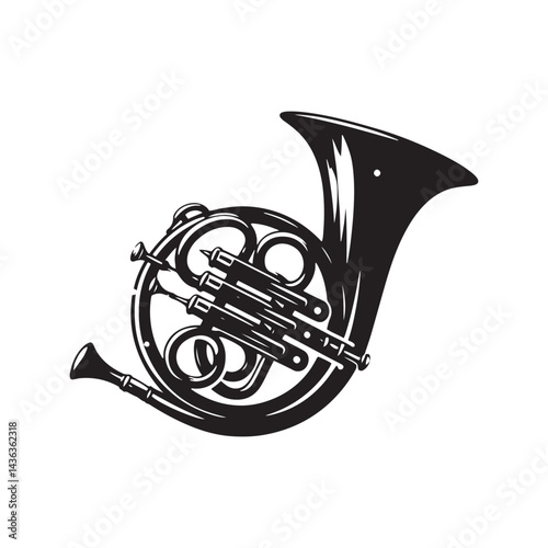 Elegance in Woodwind: A Beautiful Collection of English Horn Vector Silhouettes Celebrating the Graceful Shape, Rich Sound, and Classical Charm of This Iconic Instrument.