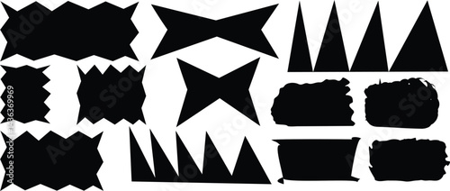 vector illustration of an eagle  Ink splashes stencil very detailed collection. High quality manually traced. Black inked splatter dirt stain splattered spray splash with drops blots. Isolated Silhoue