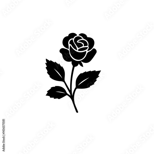 Floral Silhouette Element