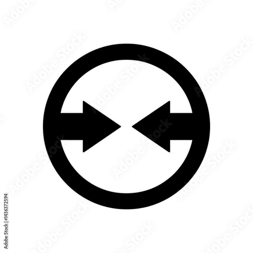 Free Download An icon of two arrows in the shape of half-circles, forming a circle on a white background, in a - GFXLoad