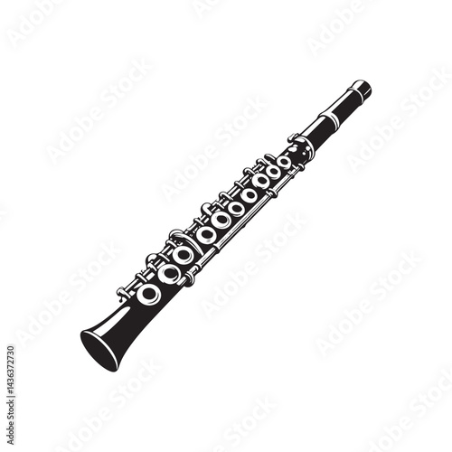 Graceful Melodies: A Beautiful Collection of Flute Vector Silhouettes Celebrating the Sleek Shape, Elegant Sound, and Timeless Beauty of This Classic Woodwind Instrument.