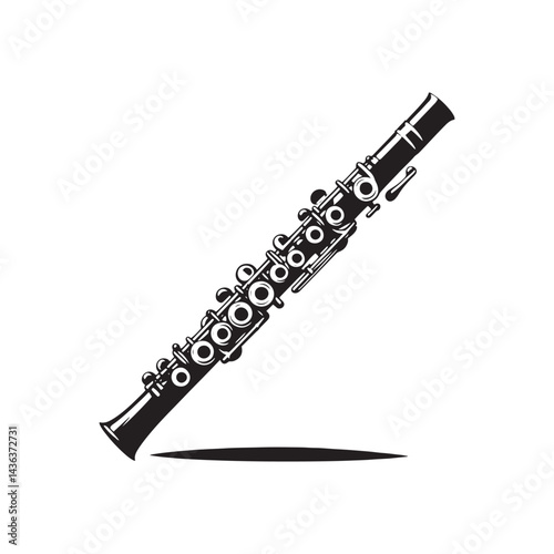 Graceful Melodies: A Beautiful Collection of Flute Vector Silhouettes Celebrating the Sleek Shape, Elegant Sound, and Timeless Beauty of This Classic Woodwind Instrument.