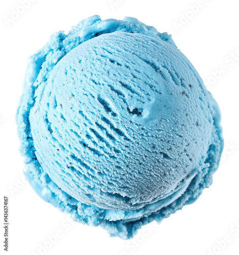 PNG Light blue ice cream scoop dessert vibrant frozen.