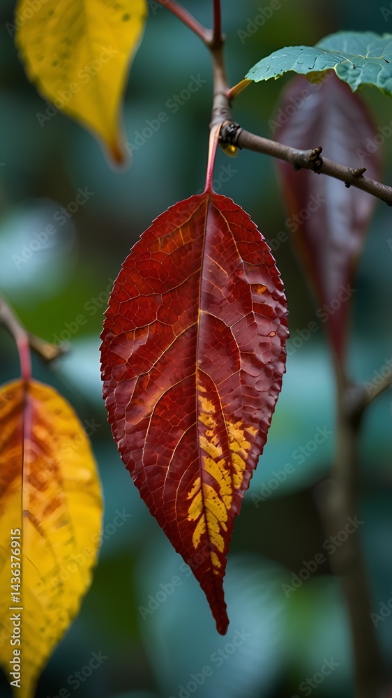 Obraz premium yellow red leaves