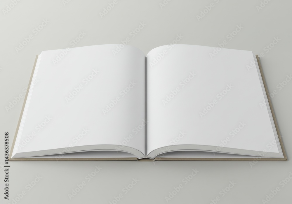 Open book with blank pages mockup template Open book with blank pages mockup template