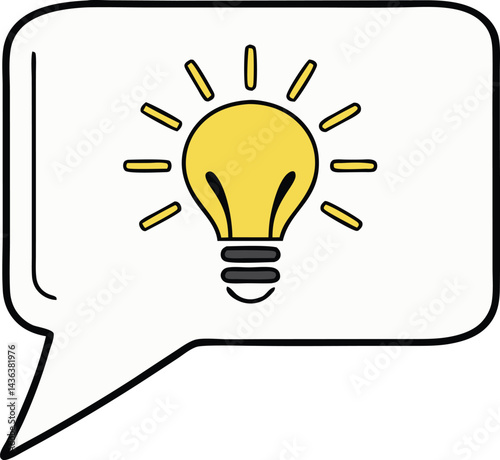 Colored speech bubble in minimalist flat design style for business concepts and innovation representation vector graphics