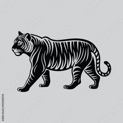Jungle King Tiger Illustration