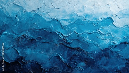 Abstract textured ocean landscape