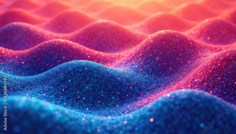 Obraz premium Interlocking wave forms, rhythmic undulation, stylish repeat, gray, graphic