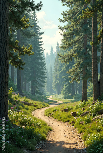 road in the forest