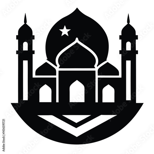 An Icon with Islamic Architectural Patterns