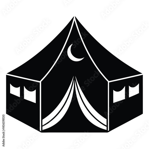 A Tent Icon Representing the Tents in Mina During Hajj