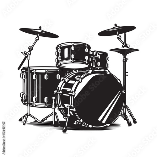 Rhythmic Precision: A Dynamic Collection of Snare Drum Vector Silhouettes Celebrating the Bold Shape, Crisp Sound, and Essential Role of This Iconic Percussion Instrument.