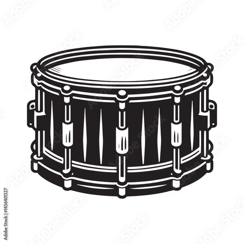 Rhythmic Precision: A Dynamic Collection of Snare Drum Vector Silhouettes Celebrating the Bold Shape, Crisp Sound, and Essential Role of This Iconic Percussion Instrument.