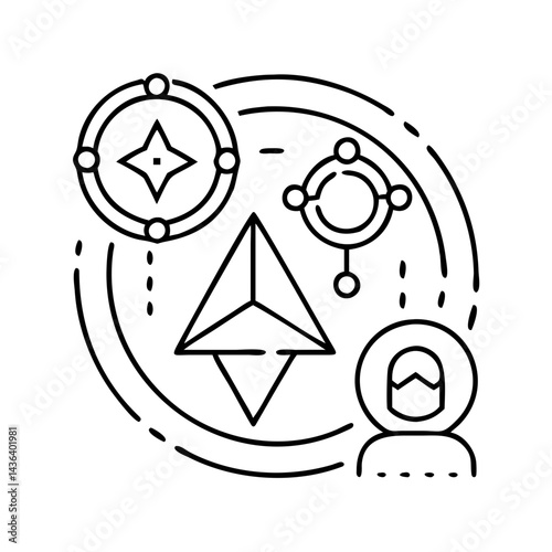 nat icon, nat line art - simple line art of nat, perfect for nat logos and icons