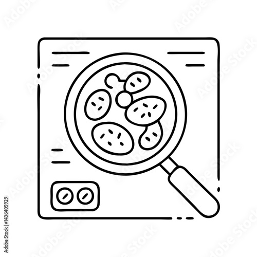 pathology icon, pathology line art - simple line art of pathology, perfect for pathology logos and icons