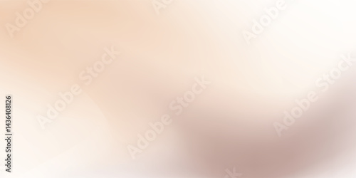 Wavy beige gradient background with light color texture. Nude neutral gradation bg. White and brown elegant champagne abstract wallpaper. vector eps10