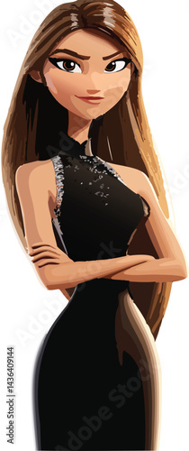 Confident and capable, she's ready to take charge in any professional setting.