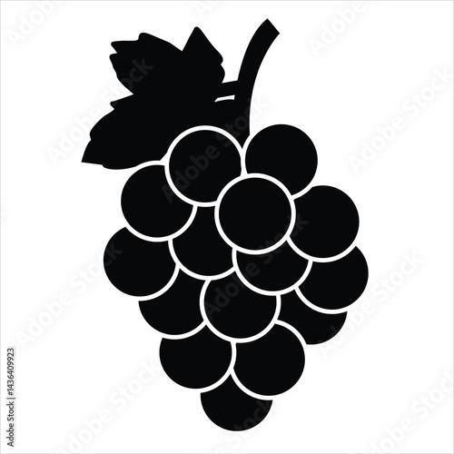 bunch of grapes vector
