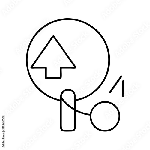 ping icon, ping line art - simple line art of ping, perfect for ping logos and icons