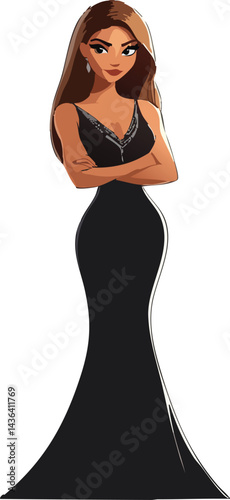 Confident and capable, she's ready to take charge in any professional setting.